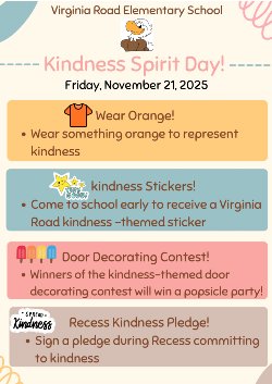 Kindness Spirit Day Flyer